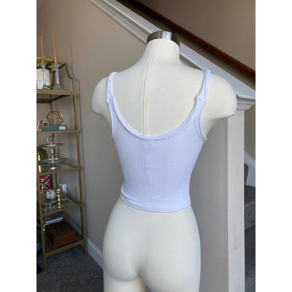 Out From Under by Urban Outfitters white ribbed bra top, size XS/S - Picture 2 of 7